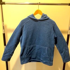 Kid’s XL or Men’s Small Blue Patagonia Sweatshirt. additional Patagonia bag.
